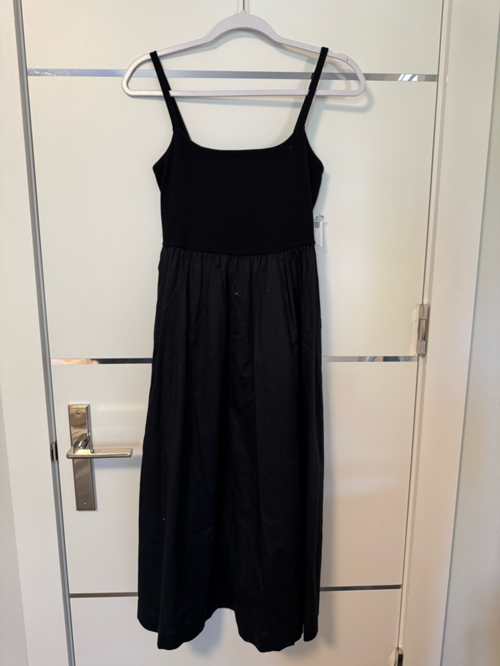 Classic Black Spaghetti-Strap Maxi Dress